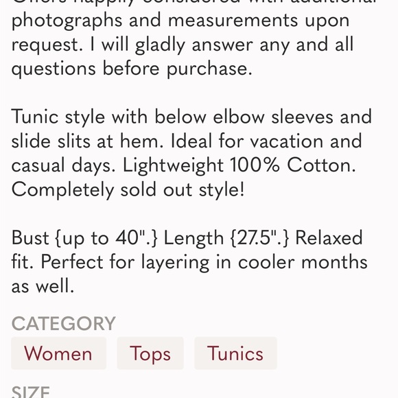 Zara 💙 oversized striped tunic - Picture 4 of 4